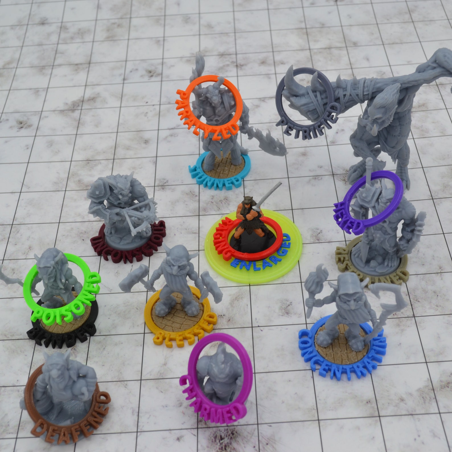 Dnd5e Condition Markers Mob Markers 100 Piece Set With | Etsy