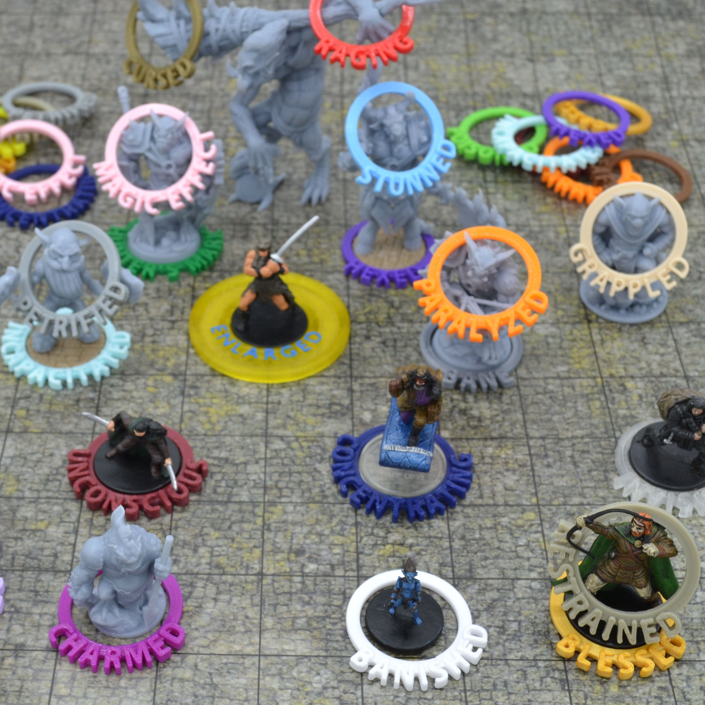 Dnd5e Condition Markers Mob Markers 100 Piece Set With | Etsy