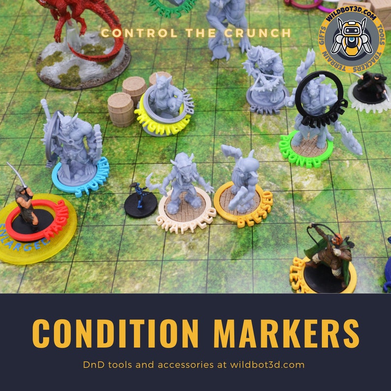 DnD Condition Markers Dungeons and Dragons 5e Dungeon Master | Etsy