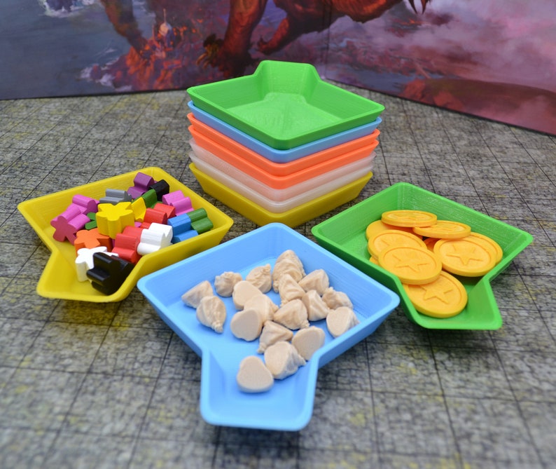 Stackable Board Game Bits Organizer Trays Set of 10 Games Etsy UK