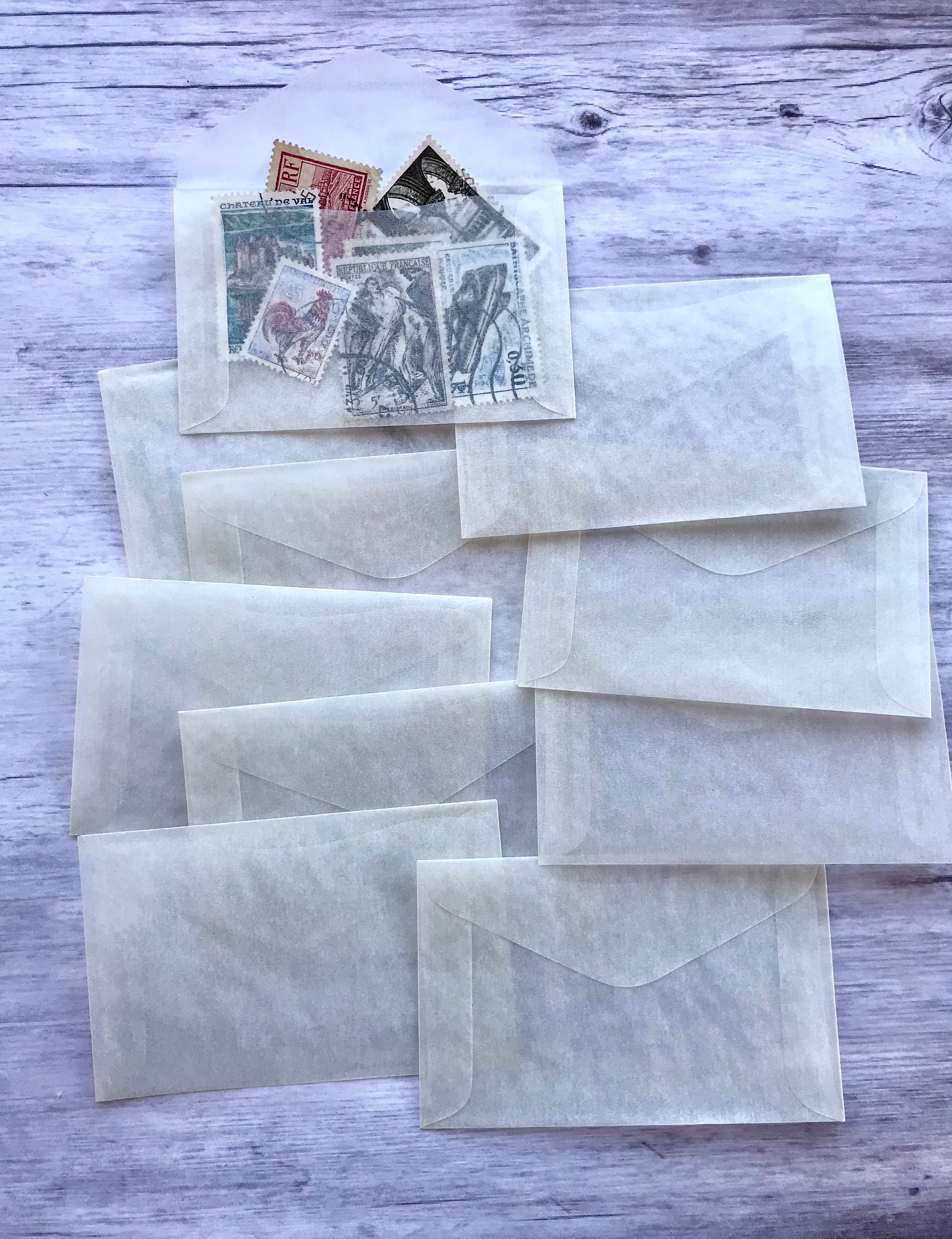 24 Glassine Envelopes, Mixed Pack, Bulk Lot 