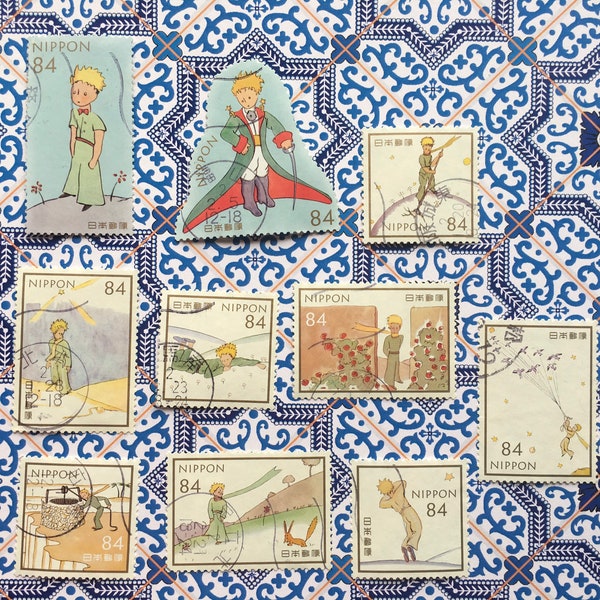 Le Petit Prince, Le Petit Prince 2019 Série de timbres-poste japonais d'occasion - Collection, collage, fabrication de cartes ou autres créations