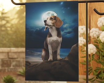Beagle Garden Flag, Beagle Dog Lover Gift, Dog Flag, Outdoor decor, House flag, Dog Lover gift