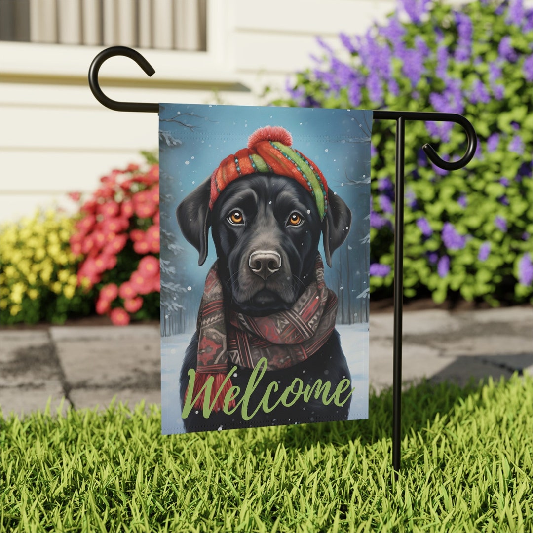 Winter Cardinal Bird Garden Flag For Outside 12x18 Stained