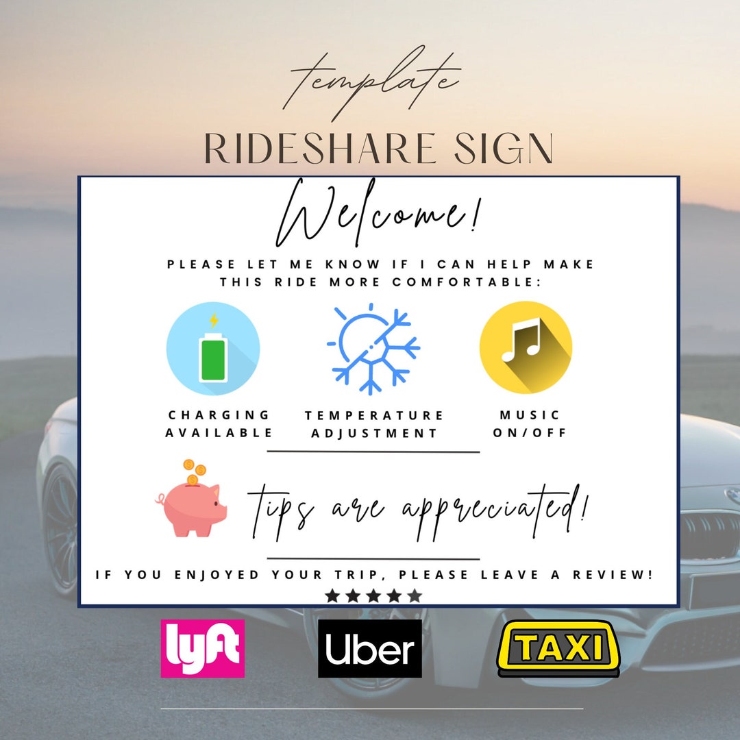 Uber Lyft Taxi Rideshare Welcome - Il 1080xN.5032054173 Qcsl 