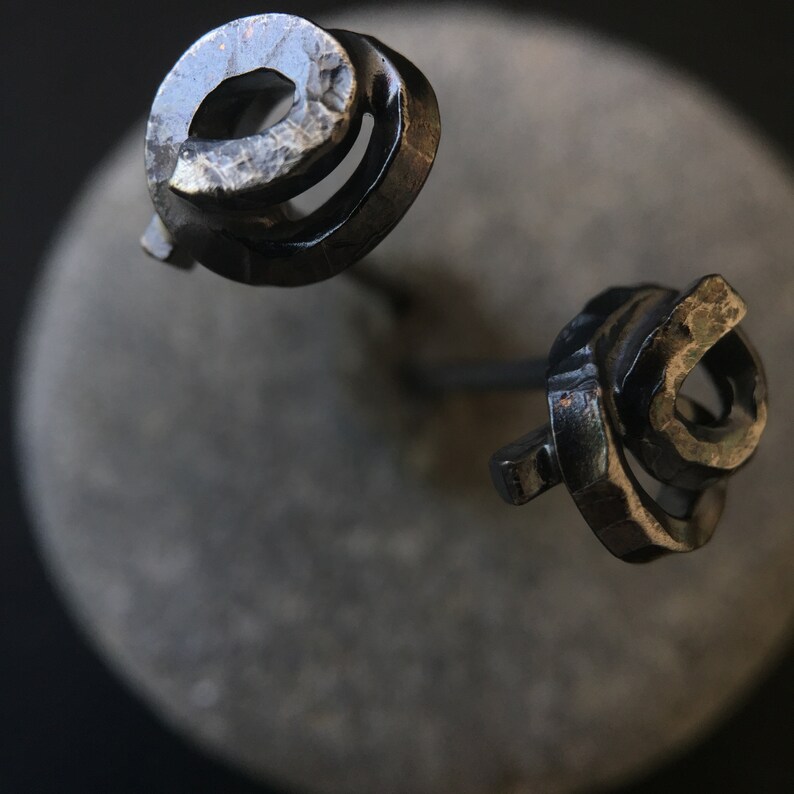cool unisex ear studs designer ear studs silver ear studs oxidized ear studs small mens ear studs black ear studs
