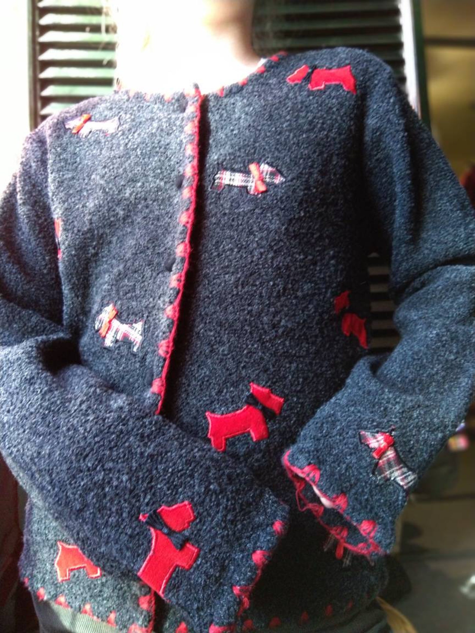 Used talbots scottie dog sweater vintagescottie dog Etsy