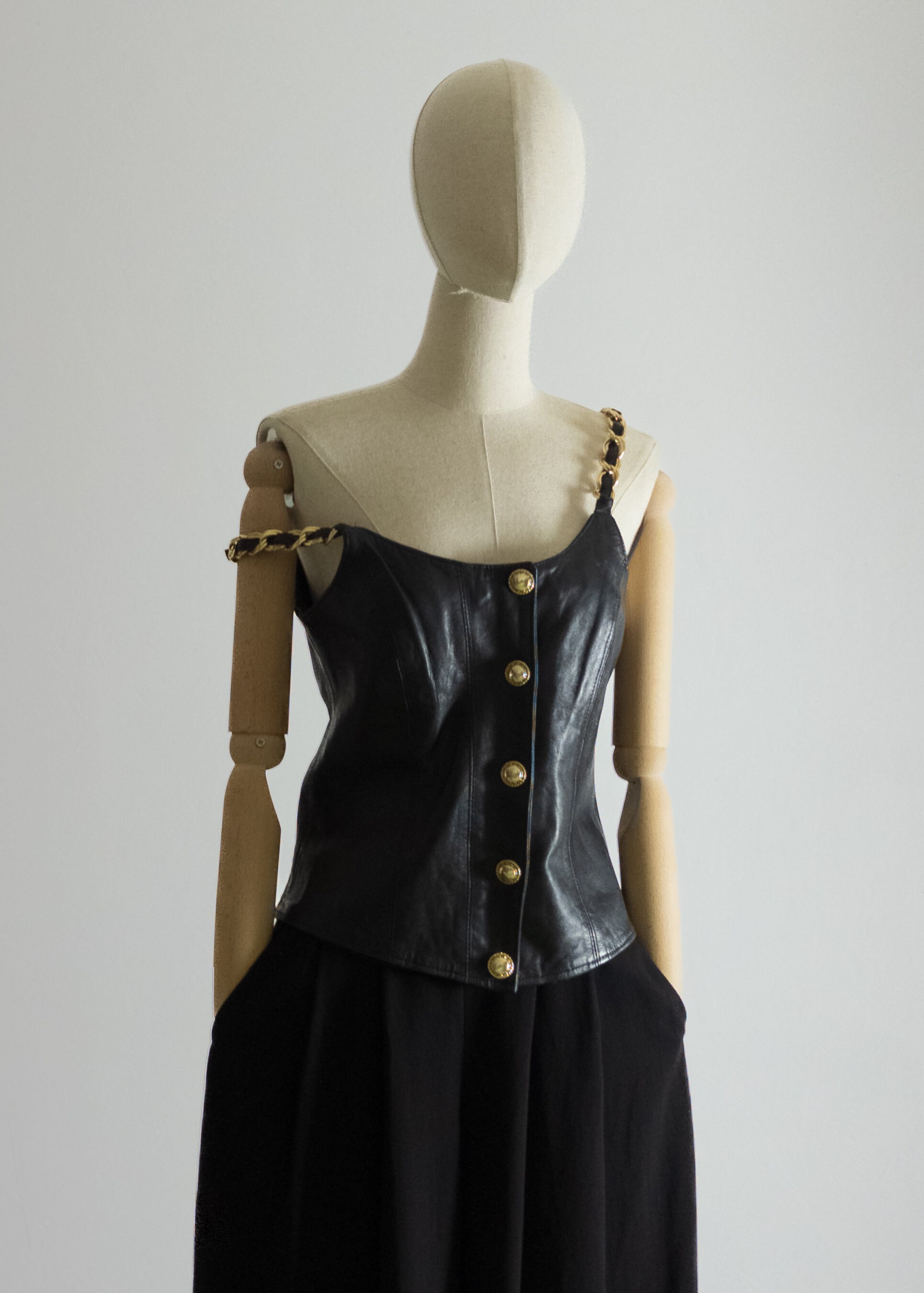 1980s 1990s Pellessimo Paris Magnificent Very Soft Black