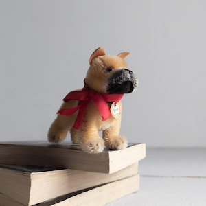 old mohair boxer pup small dog steiff vintage 1950’s smallest 4 inches produced 1954 to 1958 miniature boxer dog keepsake
