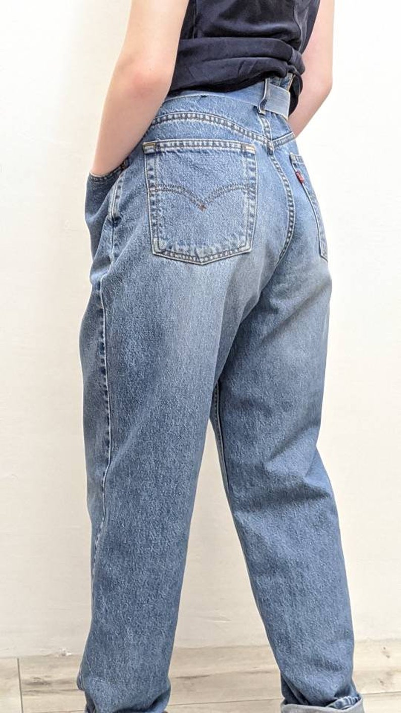 Vintage 90s levis 550 relaxed fit tapered leg jeans 14 reg. L | Etsy