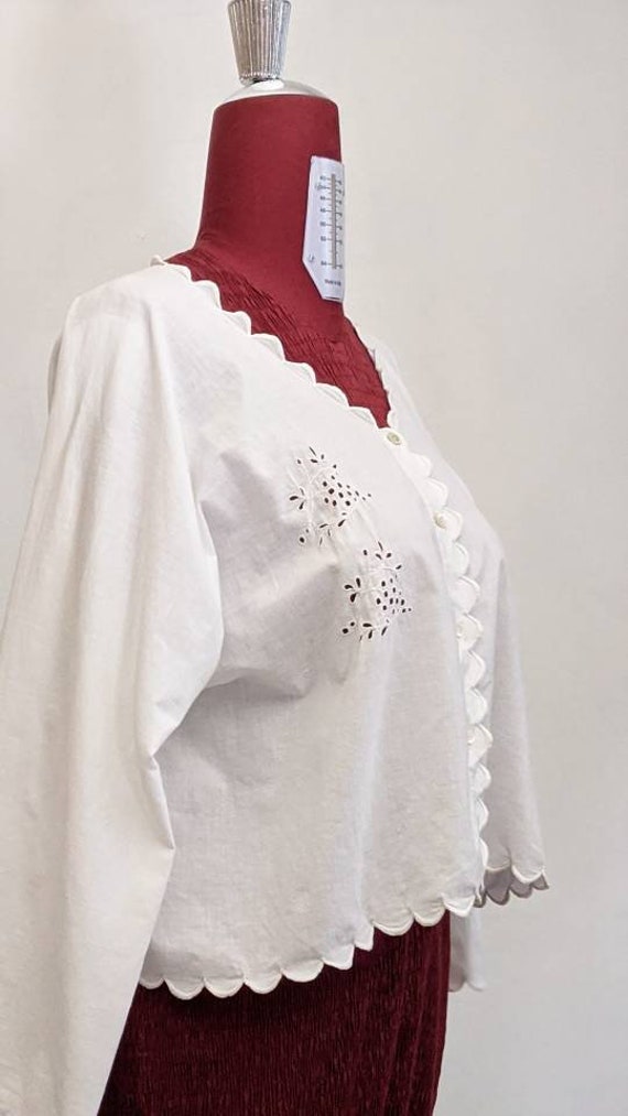early 1900s antique edwardian loose cotton chemise