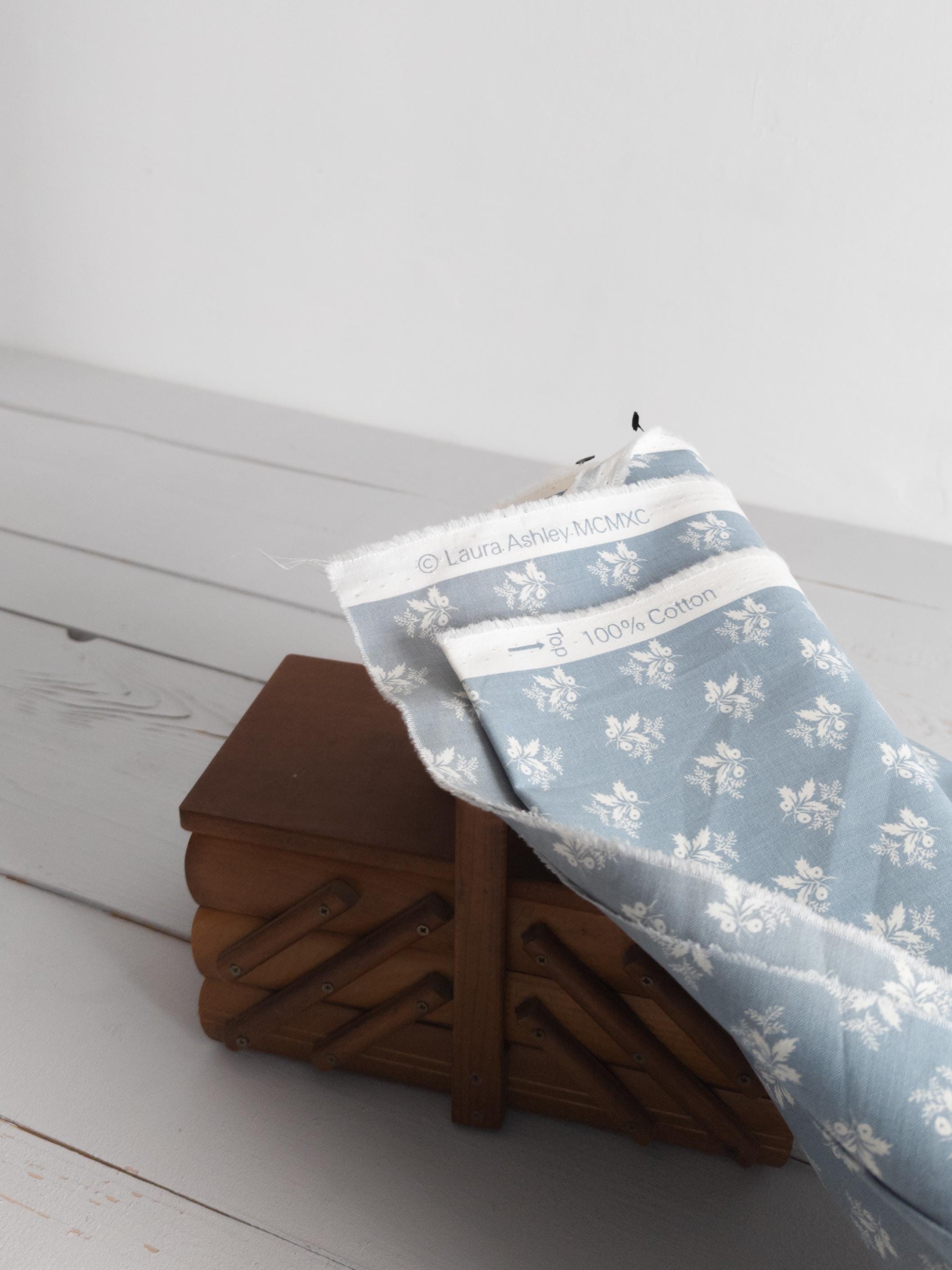 Laura Ashley Smoke Blue Fabric - Etsy