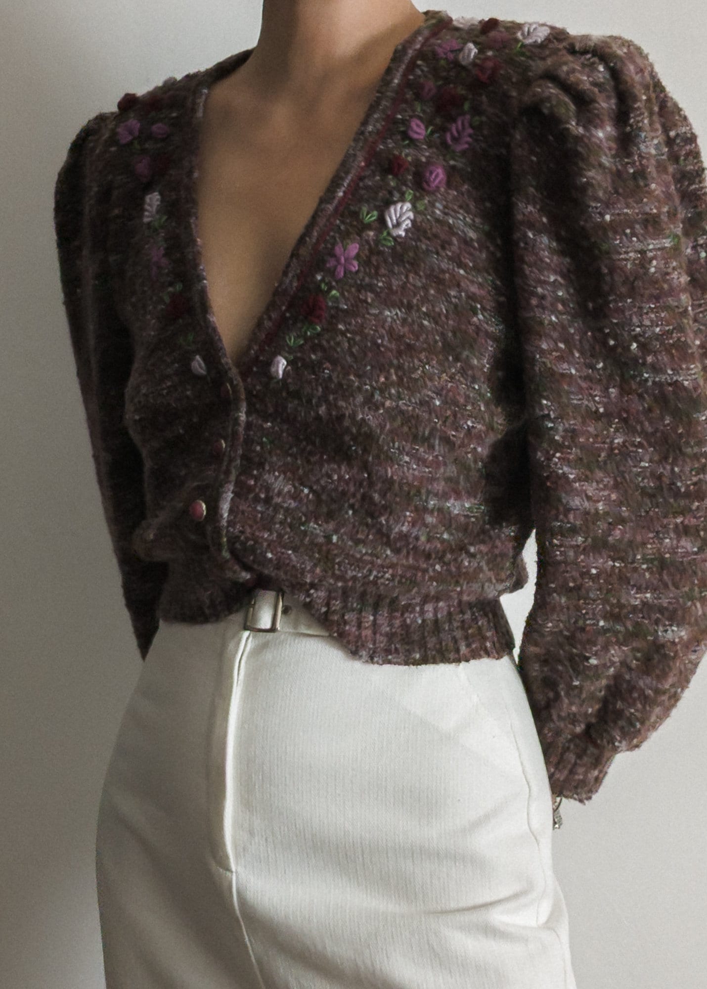 トップス 80s Mutton Sleeves Cardigan 80s Mutton Sleeves Cardigan