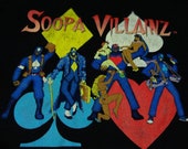pre-owned distressed vintage soopa villainz t shirt 3X