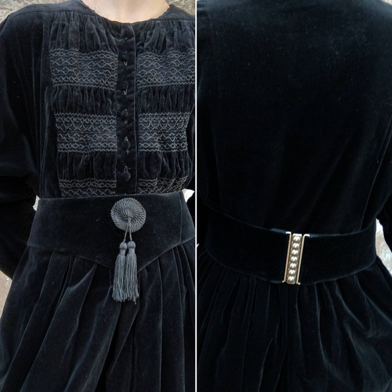 laura ashley velvet dress