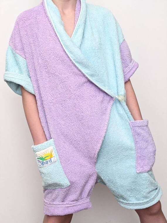 s m vintage terrycloth romper, vintage terry towel