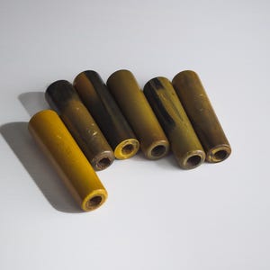 antique german bakelite hand grip 6 rods with hole 136 grams