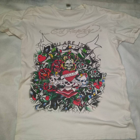 Ed hardy t shirt love kills slowly Clearance