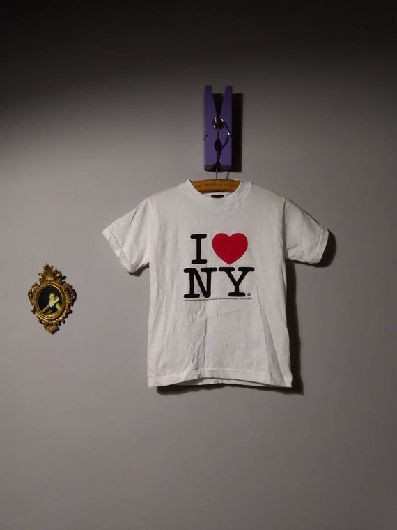 90s vintage i love ny petite t shirt cropped|i hea