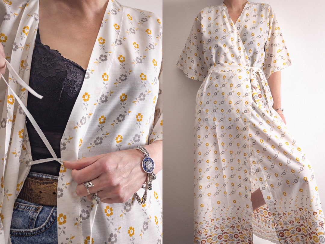 DRAPED WRAP DRESS DUST HER OFF