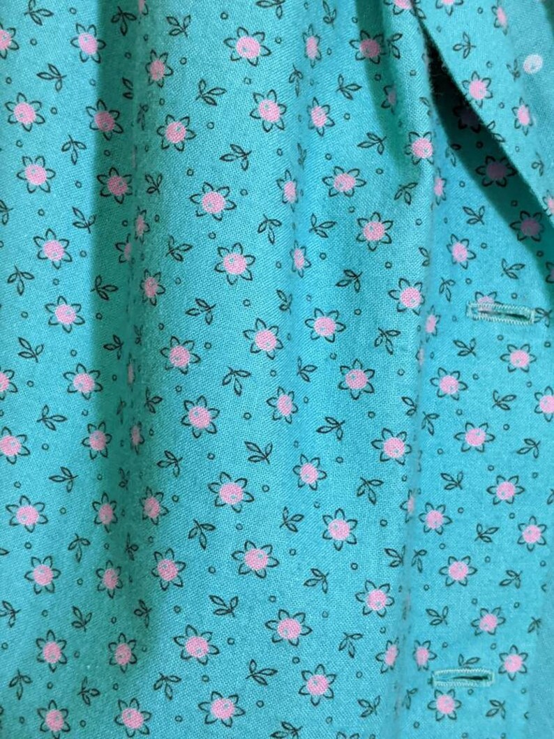 cotton flannel m vintage romantic dirndl skirt button front ditsy floral skirt ethnic austrian dirndl skirt loose comfortable cotton skirt