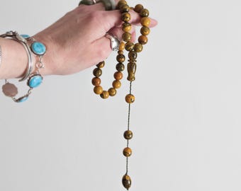 vintage bakelite prayer beads 33 beads 1 imam marbled bakelite misbaha tasbih 37.66g total weight