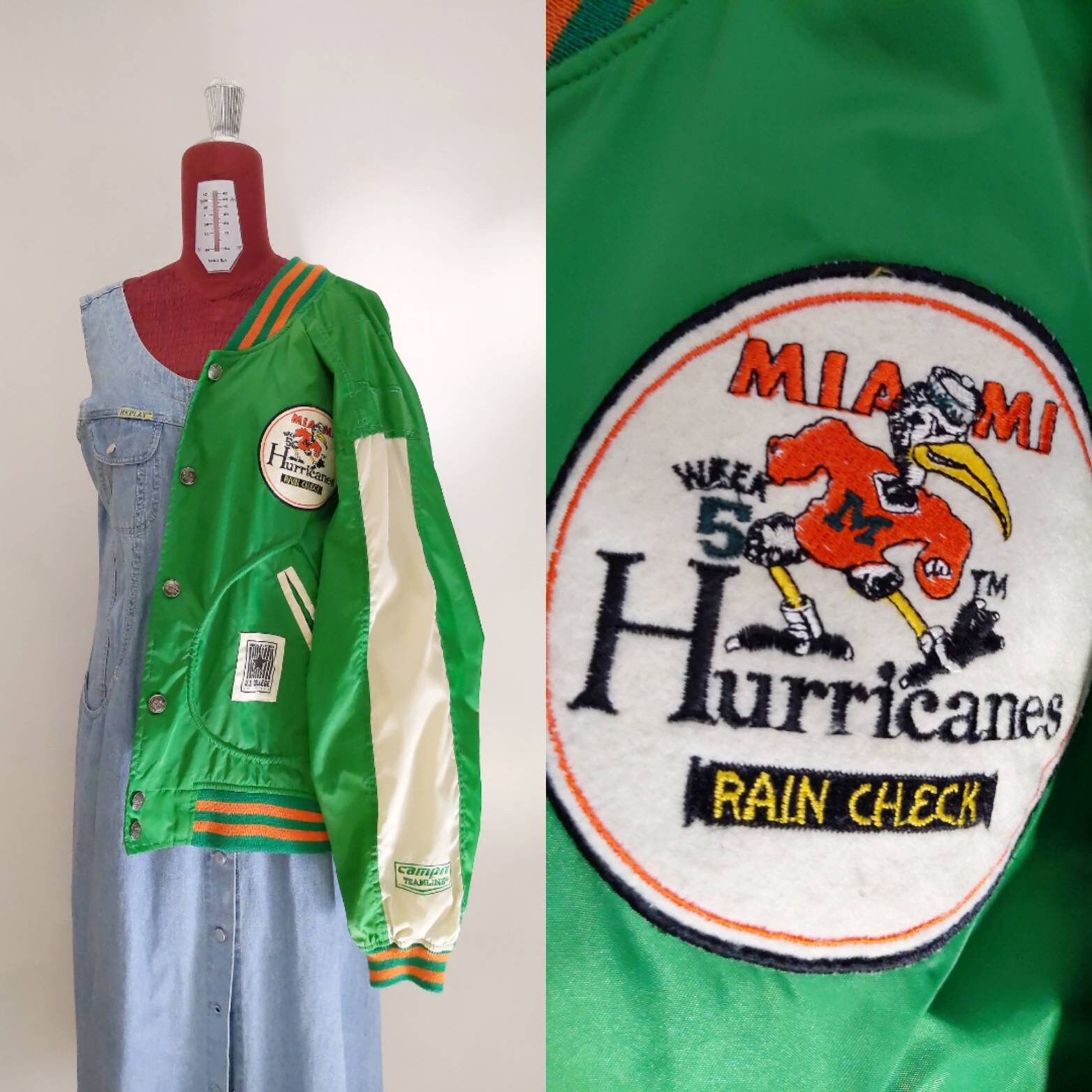 miami hurricanes bomber jacket