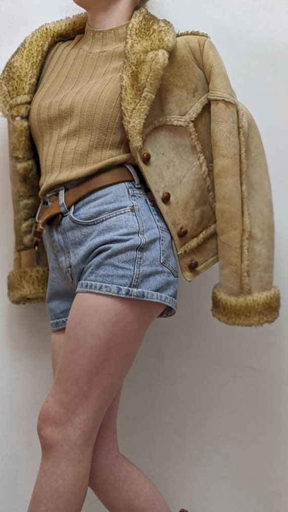 ardney shearling cropped jacket