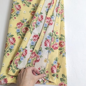 rose floral cotton duvet cover by laura ashley - single case to cover a blanket lemon peel/parchment/sageleaf/lemongrass/seasalt/mauve/ochre