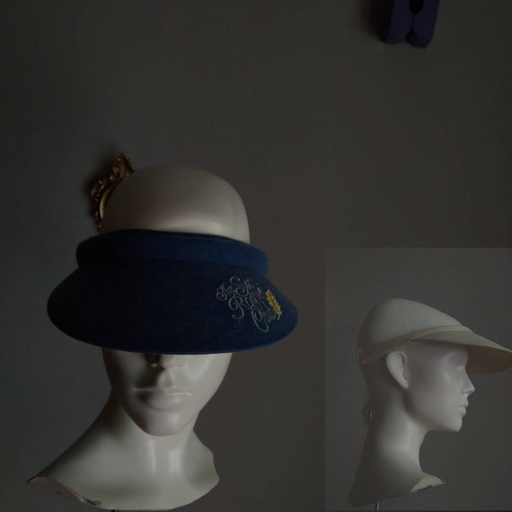 pre-owned set of 2 vintage sun visor