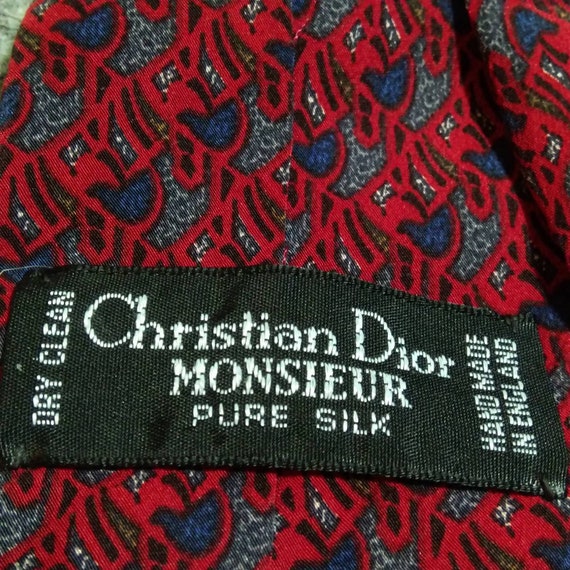 pre-owned Vintage 50s Christian Dior Silk Tie