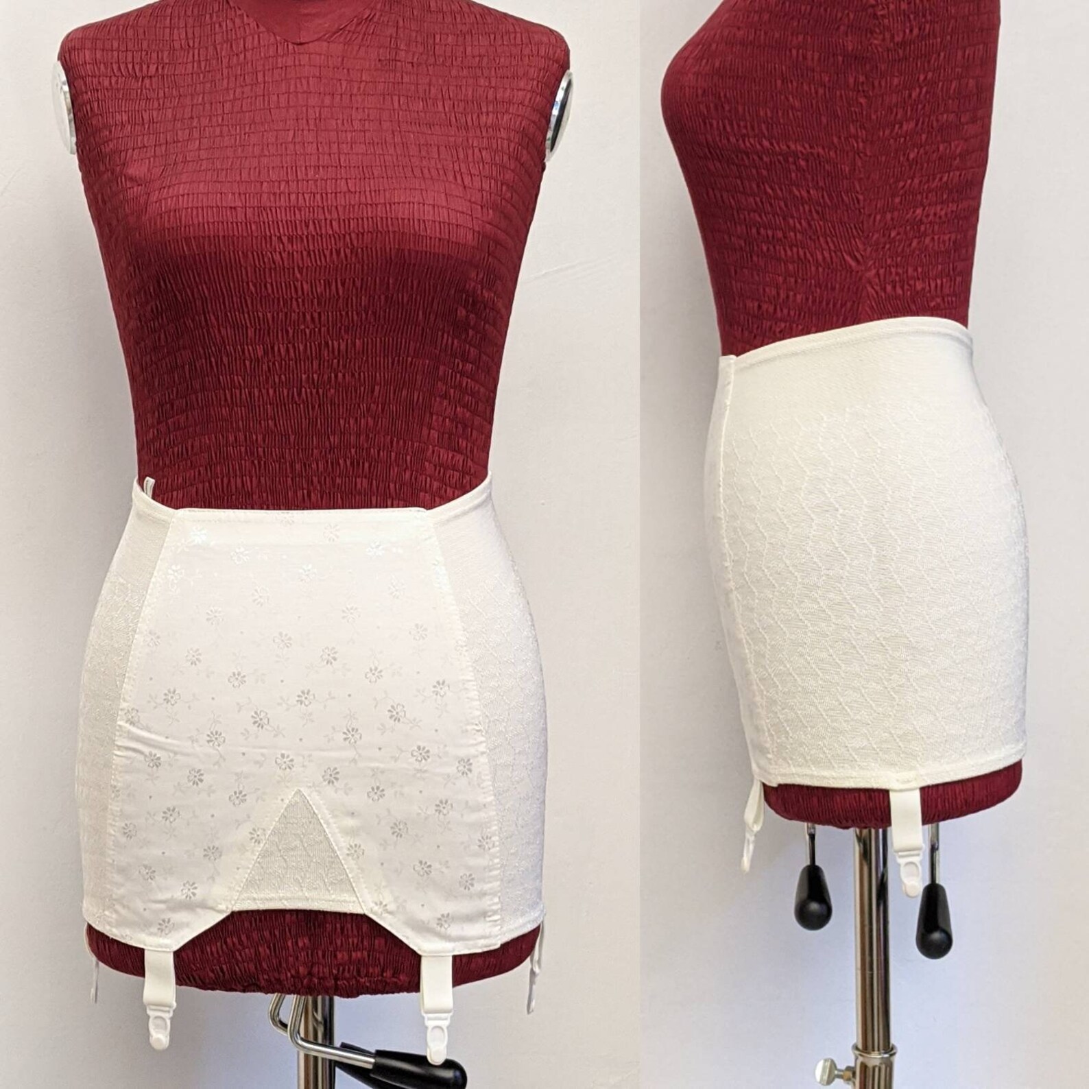 Girdle open bottom garter belt waist slimming shapewear 80/5 Etsy