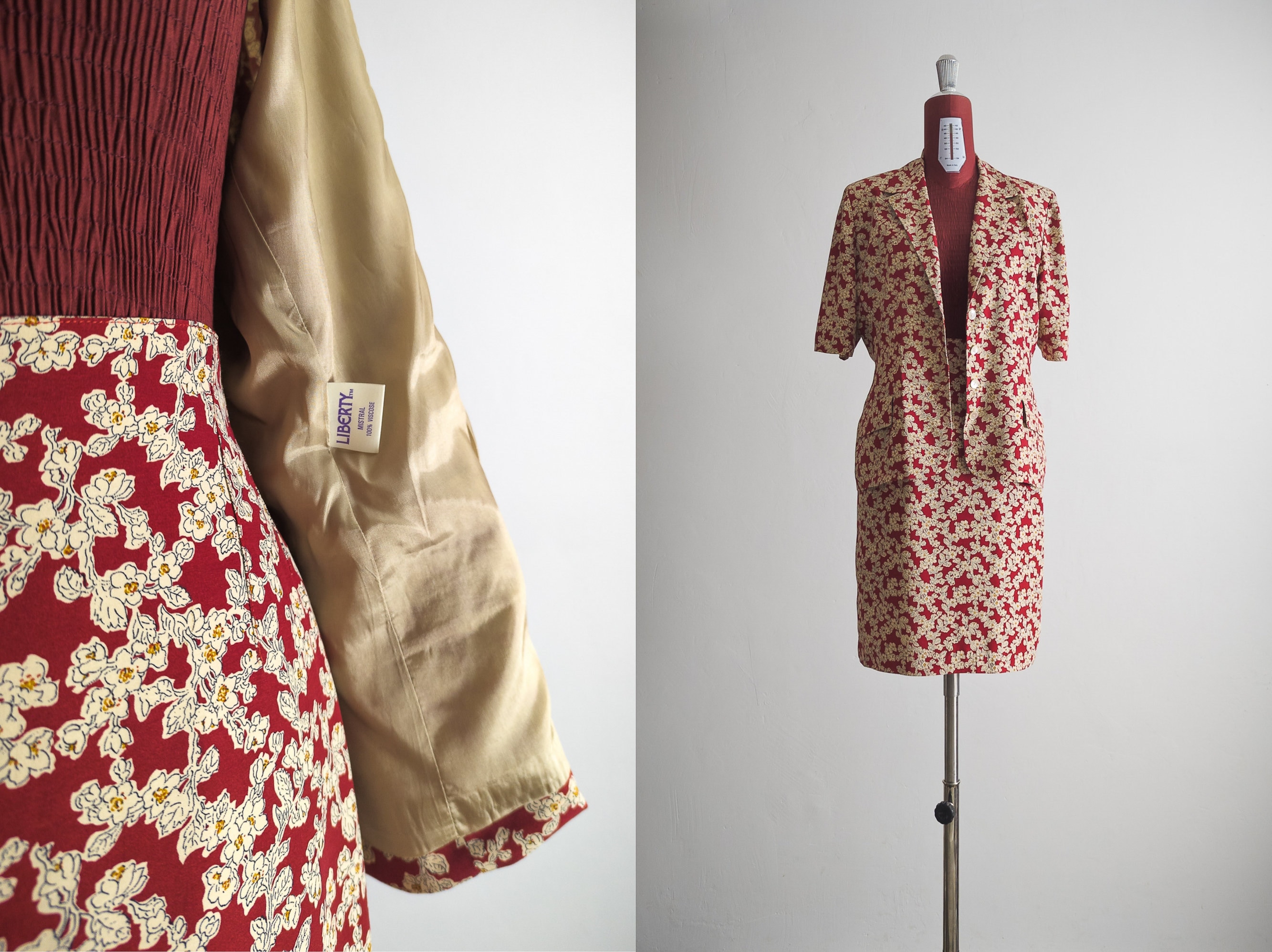 Buy French Liberty Mistral Two Piece Dress Set Vintage From the 1980ssmall medium Online in India Etsy