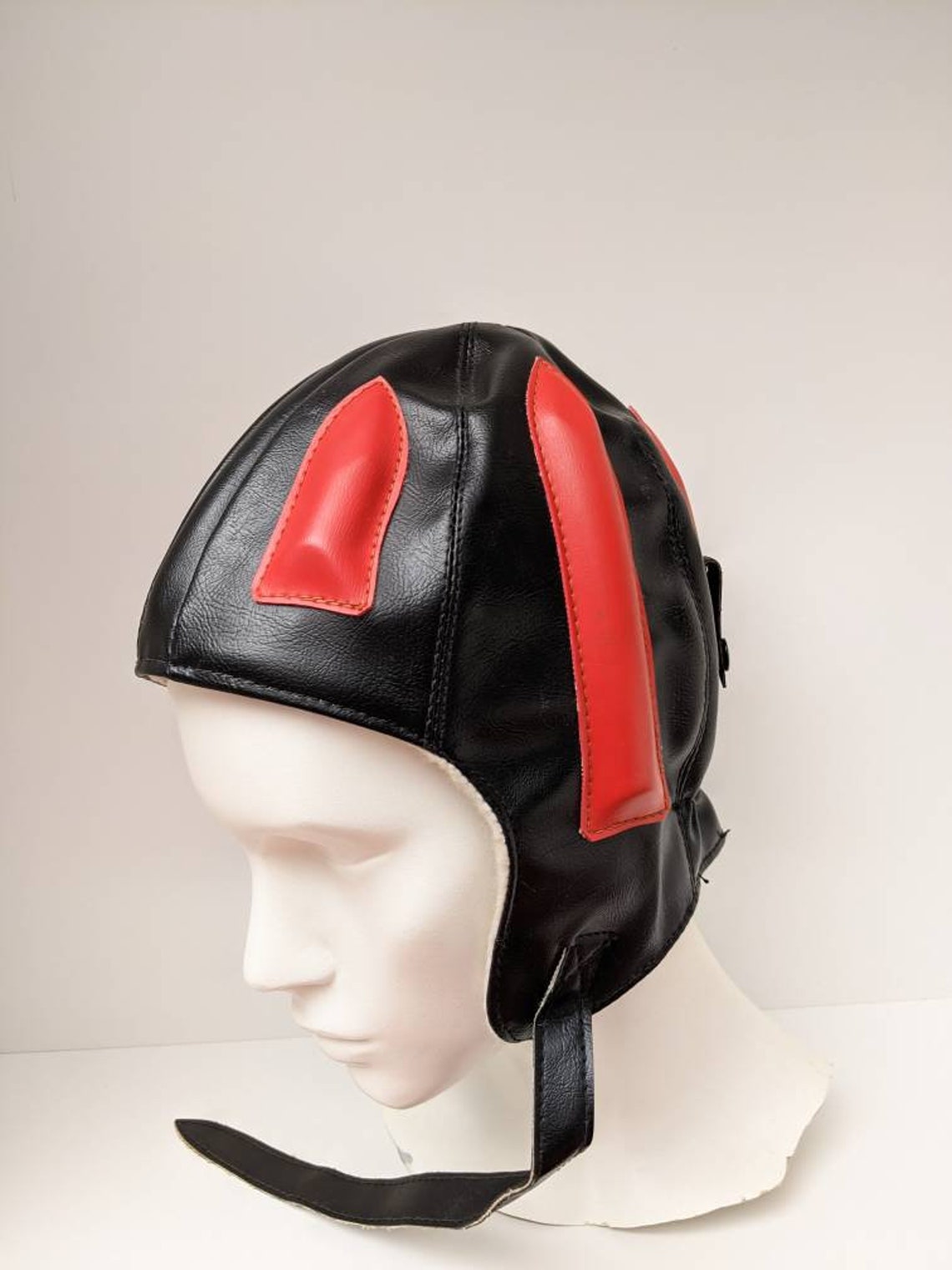 Faux leather aviator hat pilot helmet skydive frap hat Etsy
