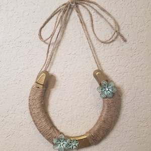 Decorated Horseshoe, Horseshoe Hanging Wall Art, Horseshoe with Embellishment, Horseshoe Gift, Lucky Horseshoe, Gift