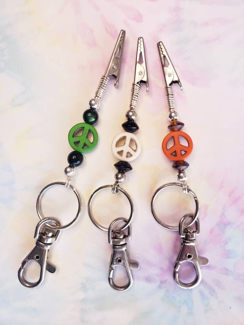 Peace Sign Clip Keychain, Long Nail Assistant, ATM Card Grabber - Etsy