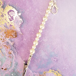 Creditcard Clip Sleutelhanger, Armband Helper, Multi-use Roken Clip, Pearl Bead Card Clip, Armband Buddy, Beaded Card Holder, Cadeau