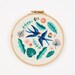 Beginner Summer Swallows Embroidery Kit 