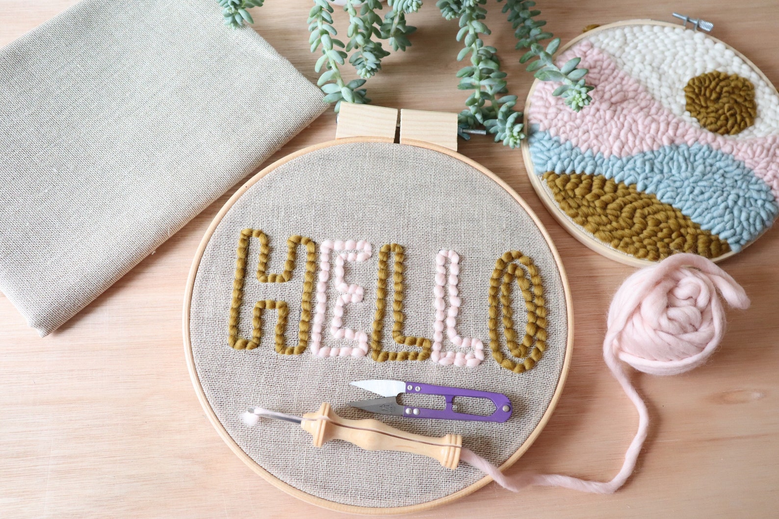 Fabric for Punch Needle Etsy