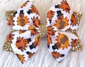 thanksgiving baby bows