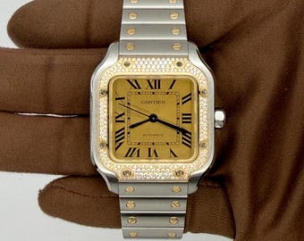 Vintage Cartier Santos de Cartier Medium 35mm Roestvrij Staal W3SA0007