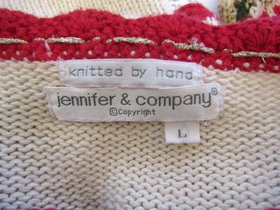 Jennifer Reed & Company Vintage Hand Knitted Chri… - image 6