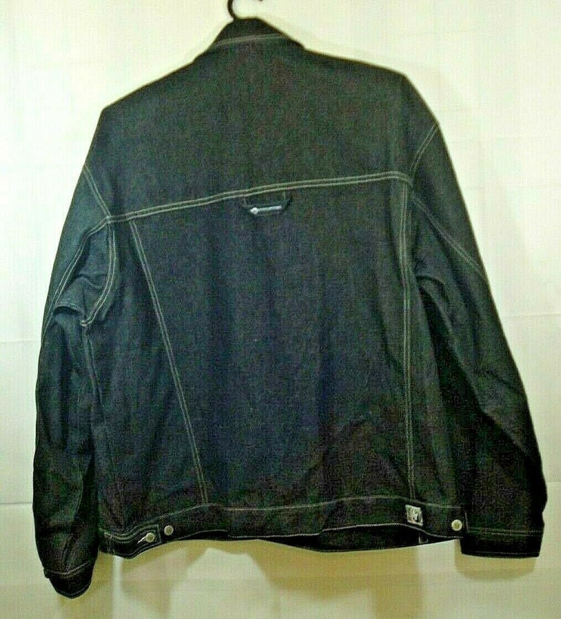 Vintage 90s Hedz Up Mens 4XL Jean Trucker Jacket Denim Size 4XL