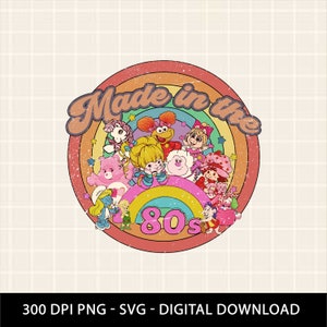 Retro Character Cartoon svg Download, Strawberry Png, 300Dpi Digital Download, Made In The 80s Png