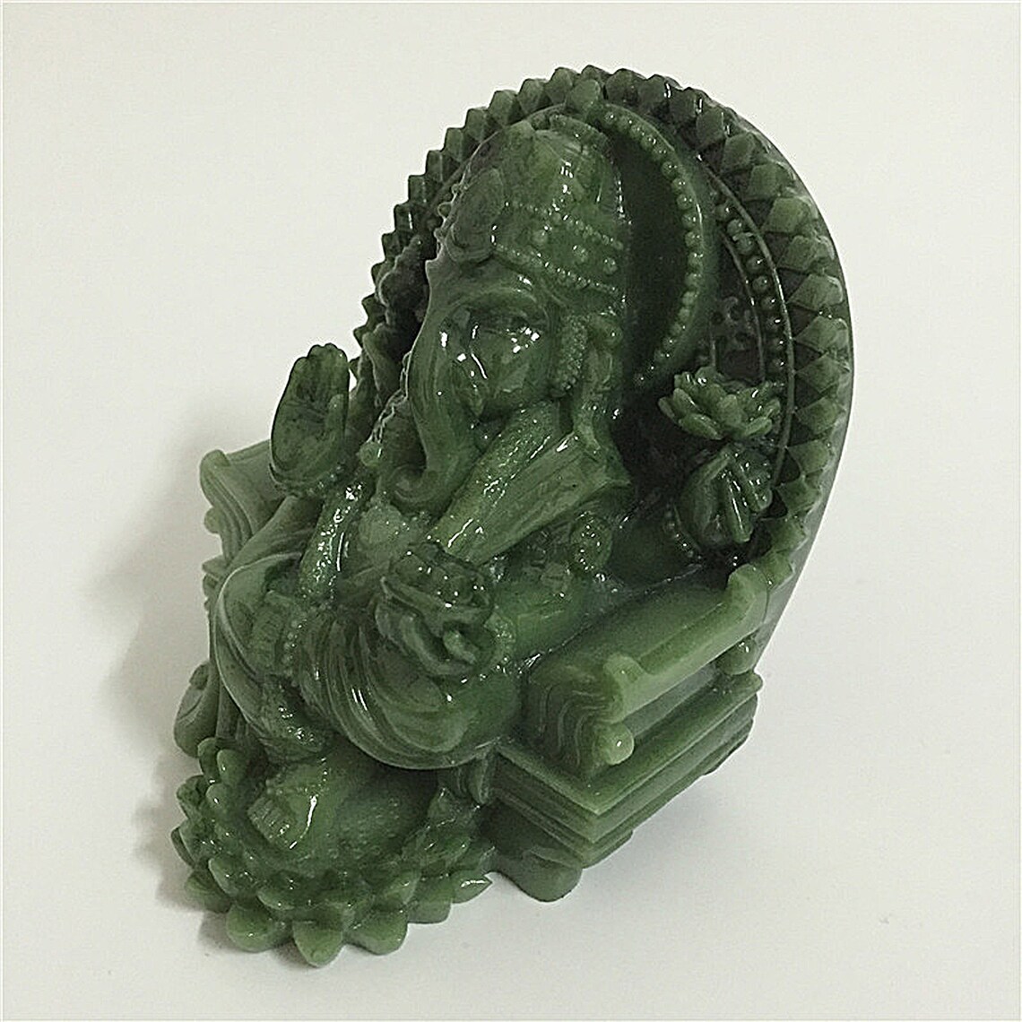 3 inch Hand made jade statues charm rare Lord Ganesha Good Etsy