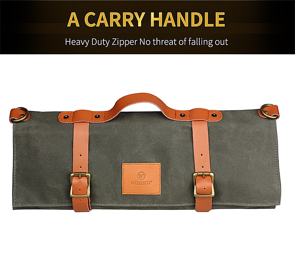 Chef Knife Roll Bag Knife Storage Gift for Chefs Knife Bag Etsy