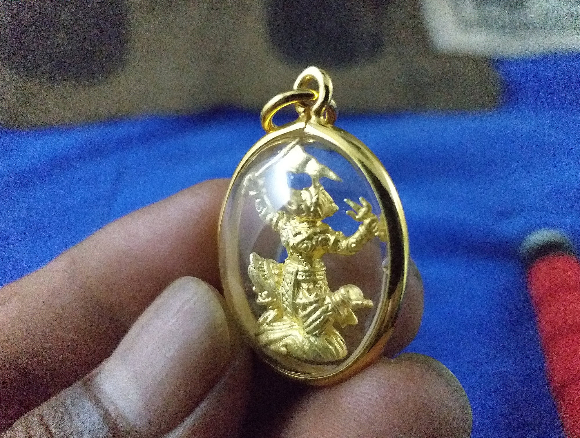 22k gold plated thai Amulet pendant necklace buddha charms | Etsy