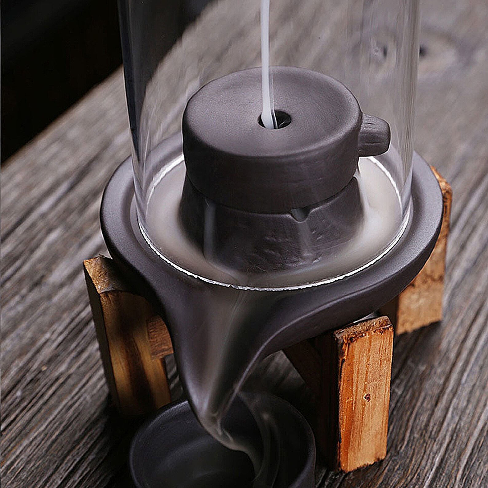 Smoke Waterfall Incense Burner Incense Holder Home Zen Indoor Etsy