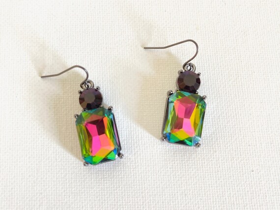 Multicolor statement earrings deals