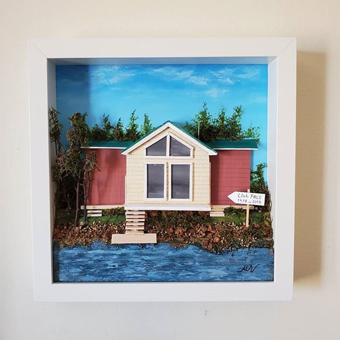 Personalised souvenir frame / made to order Etsy